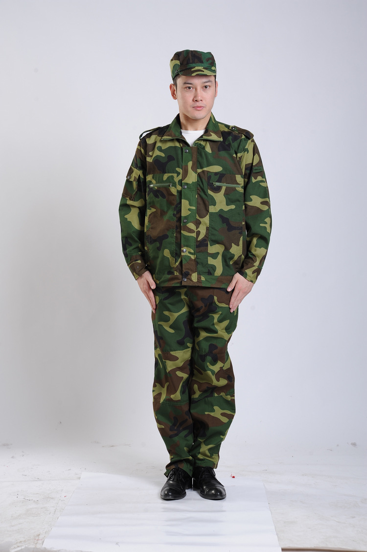 供应学生军训服春秋冬季丛林迷彩服套装男士-迷彩服,军迷服,作训服