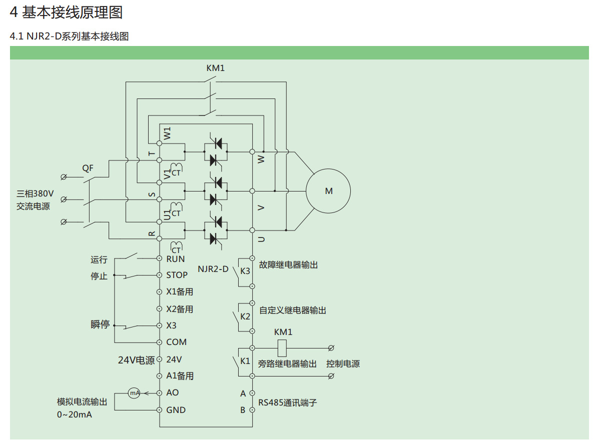 chint正泰软启动器 njr2-d系列