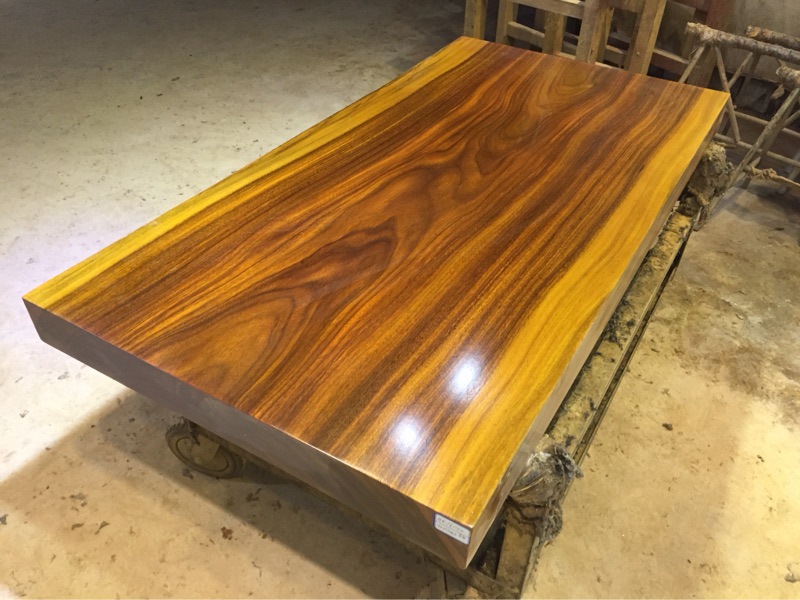 批发非洲菠萝格大板150*77*9.5全方 整块花梨木实木大板桌