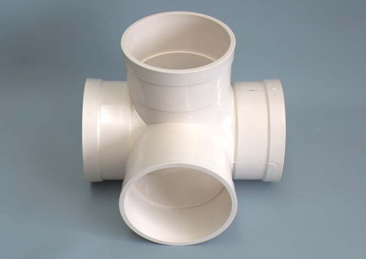 pvc排水管件 立体四通 直角四通 pvc四道 管件 厂家直销