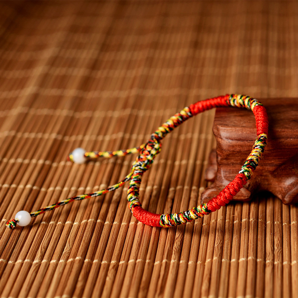 红手链红绳子男女红线五彩绳手链编织送礼礼品批发