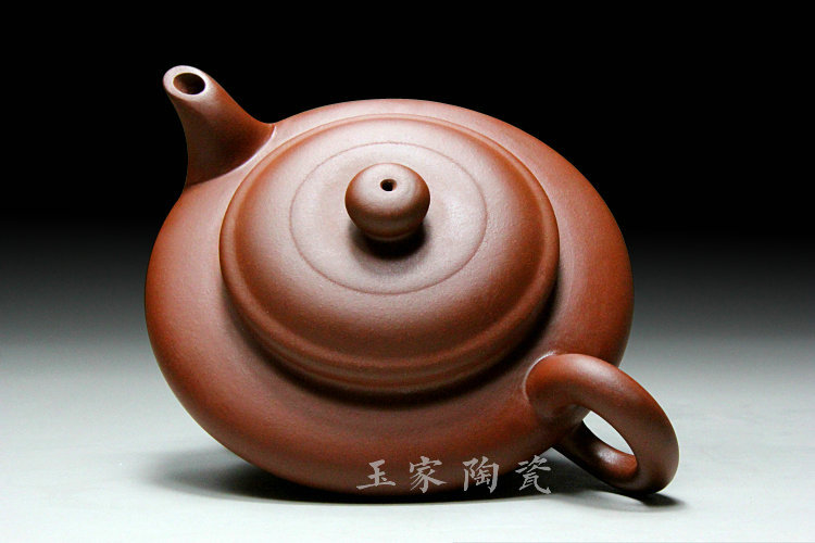 宜兴手工虚扁壶 崔国云紫砂壶虚扁壶 250毫升虚扁茶壶 厂家批发