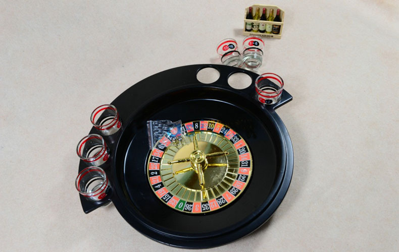 出口专供 酒吧ktv聚会俄罗斯轮盘酒具轮盘转转乐转盘俄罗斯转盘
