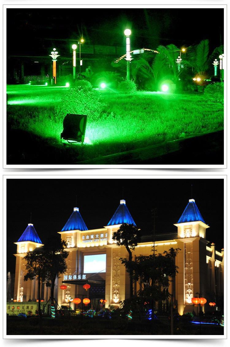 古斯塔夫户外亮化景观泛光灯30w黑色