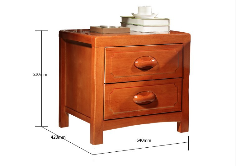 特价批发南康实木家具简约现代白色地中海小型橡木纯实木床头柜