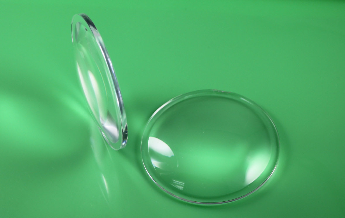 led光学透镜 外径68mm平凸半圆透镜 亚克力单颗半圆透镜led