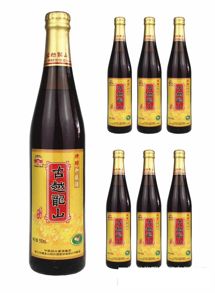 古越龙山绍兴黄酒特醇加饭500ml调味酒老酒做菜料酒正品厂家直销