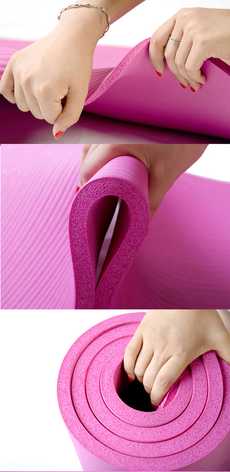 瑜伽垫nbr一件代发加宽加厚防滑环保无味10mmnbr瑜伽垫批发