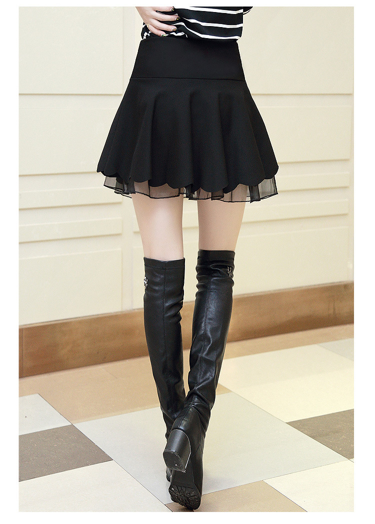 2016秋季新款女士短裙甜美百搭短裙女显瘦修身女式裤裙