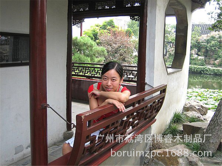 亭子靠背定制长廊美人靠木制美人靠工厂直销