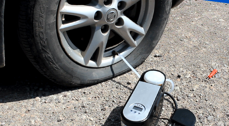 车载汽车用12v便携式胎压自动汽车轮胎冲气打气充气泵补胎一体机