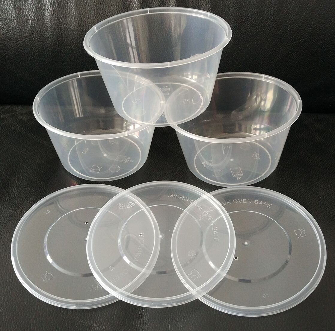 厂家供应一次性450圆饭盒外卖注塑微波炉透明塑料pp快餐盒