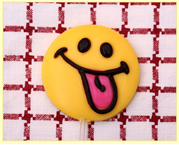 六一节壹佳非喜糖个性20g表情组合棒棒糖 巧克力棒棒糖送孩子批发