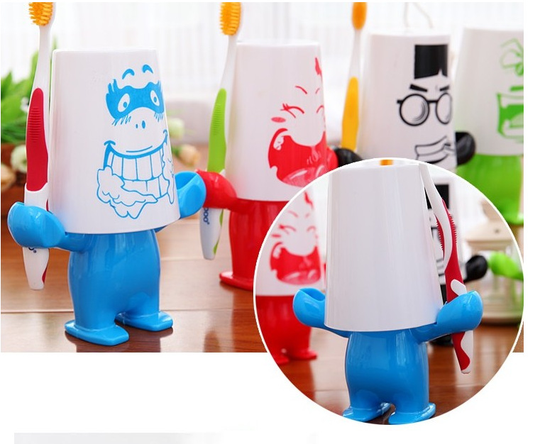 爱情大力士牙刷架/刷牙套装/牙刷杯 可印广告 刷牙杯