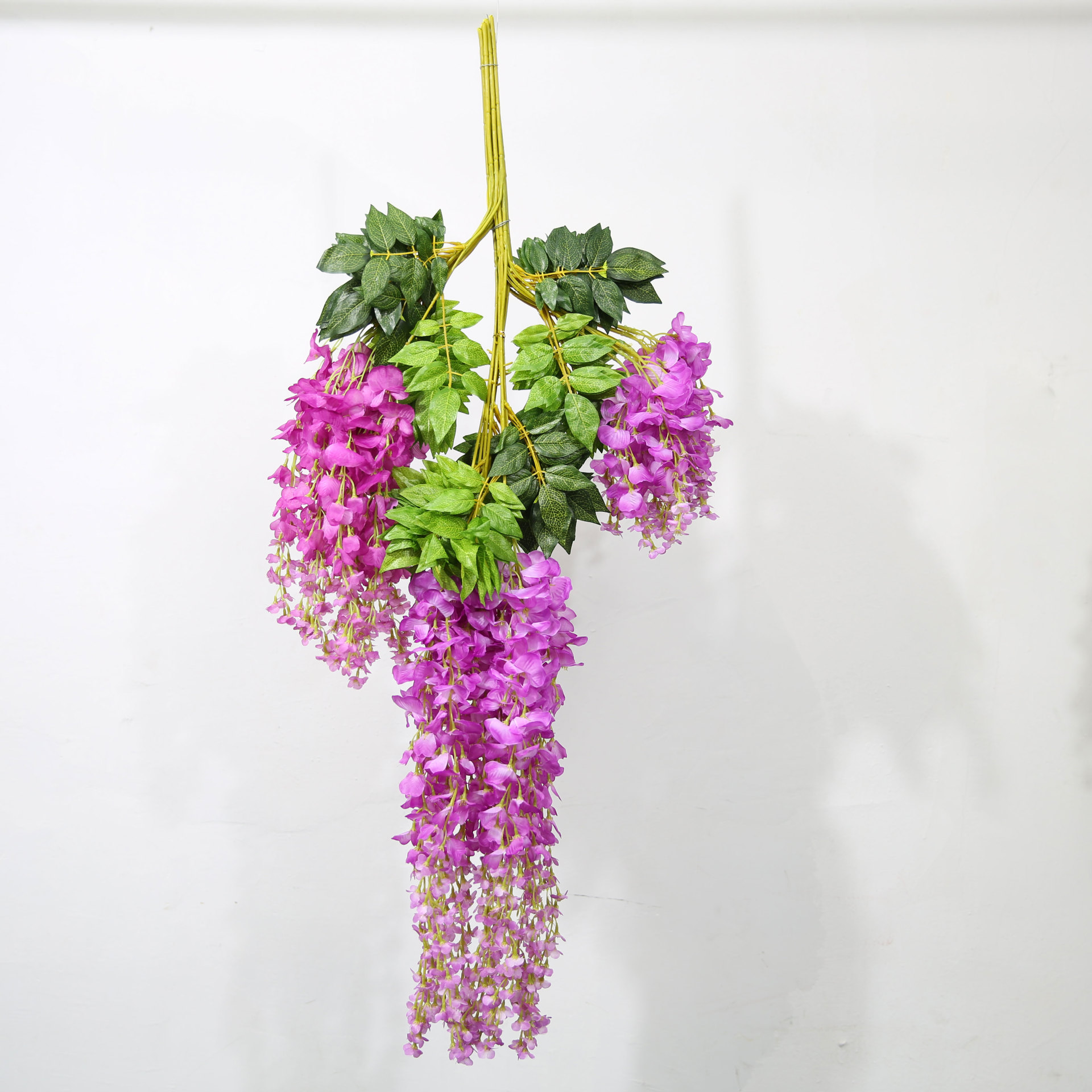 仿真花藤条花豆花紫藤花绢花花枝壁挂婚庆婚期装饰义乌厂家批发