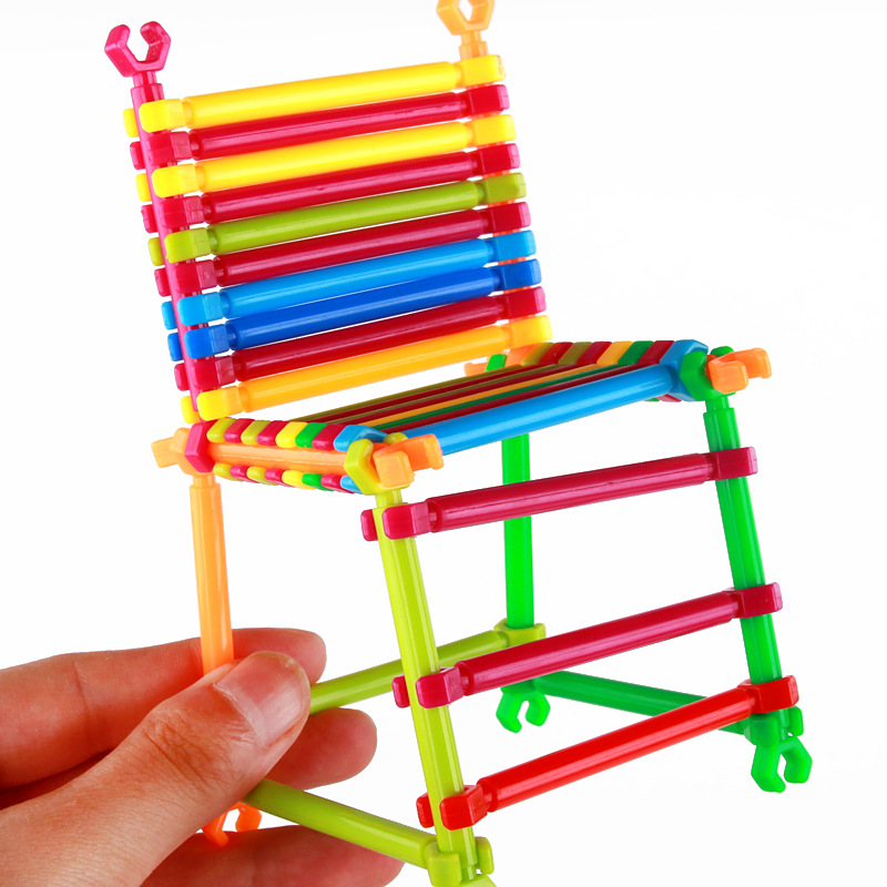 儿童聪明智力棒积木玩具早教益智拼插拼装玩具厂家批发地摊