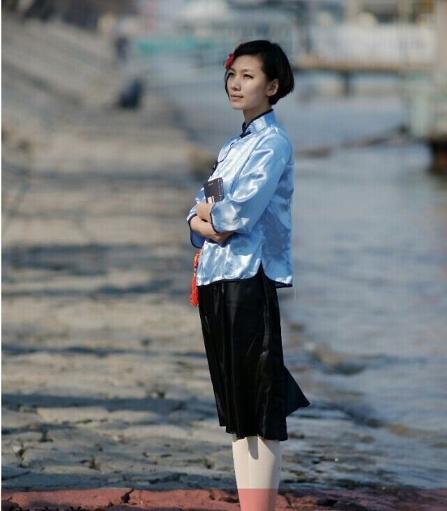 民国女学生装五四青年 学生毕业服装表演服 舞台剧服装4227