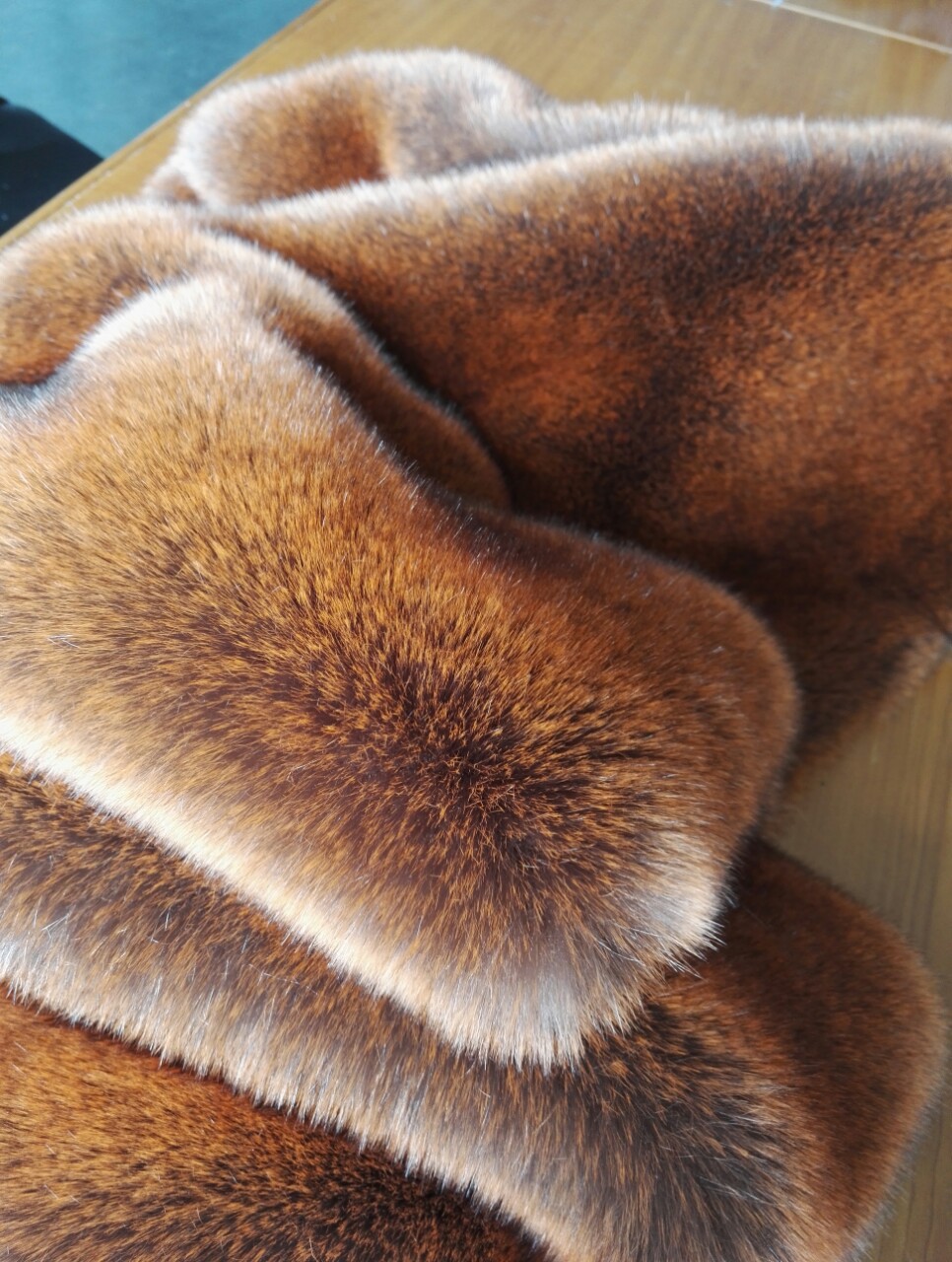 供应灰褪黄染咖啡尖高端仿软狐狸毛皮