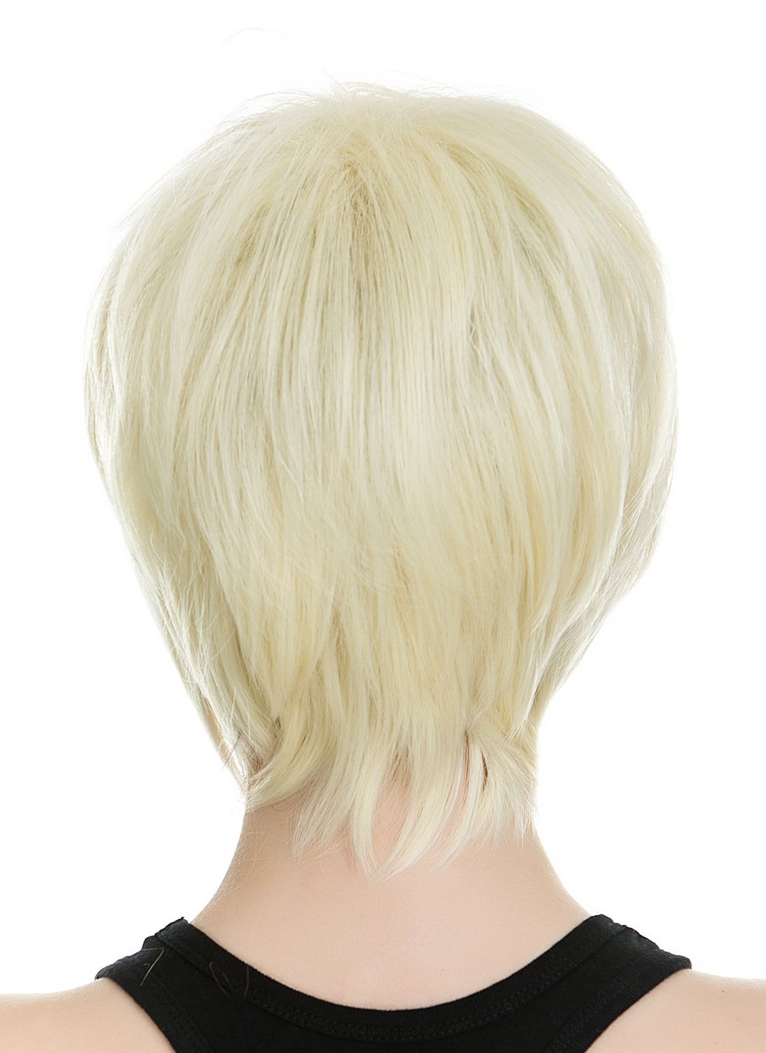 原宿万用假发 动漫发型外贸假发批发 淡金色平刘海收脸cos短发