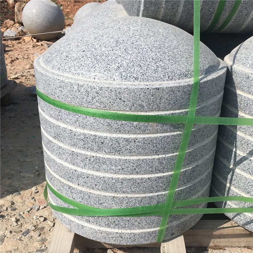 花岗岩芝灰白麻白大型隔离障碍石墩石材厂家出售优势