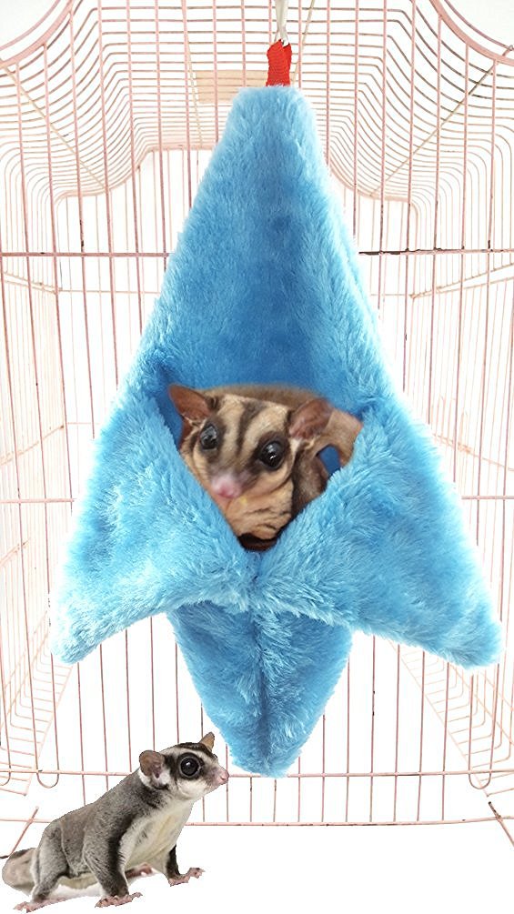 蜜袋鼯加厚保暖棉窝 绒布小窝 小屋 香蕉房子