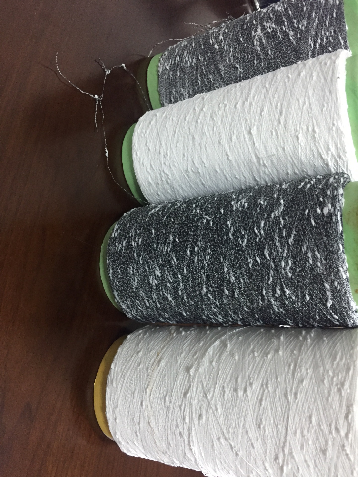 花式纱线围巾面料结子纱粒子纱雪花纱45支