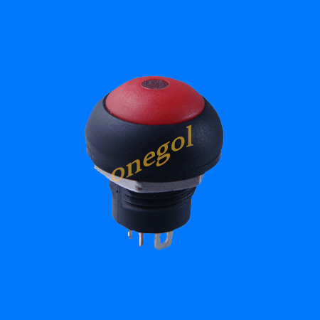 供应PB12防水按钮开关 12MM开孔不带灯汽车电动车专用PA按钮开关