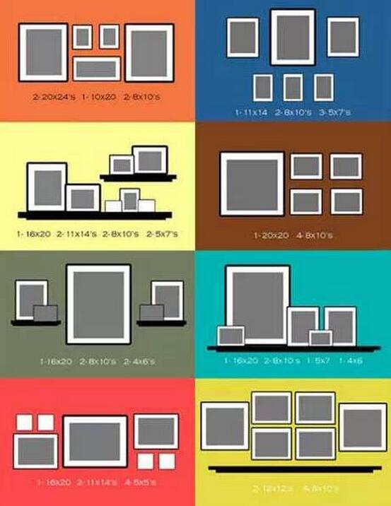 4~40张照片的照片墙摆放全攻略