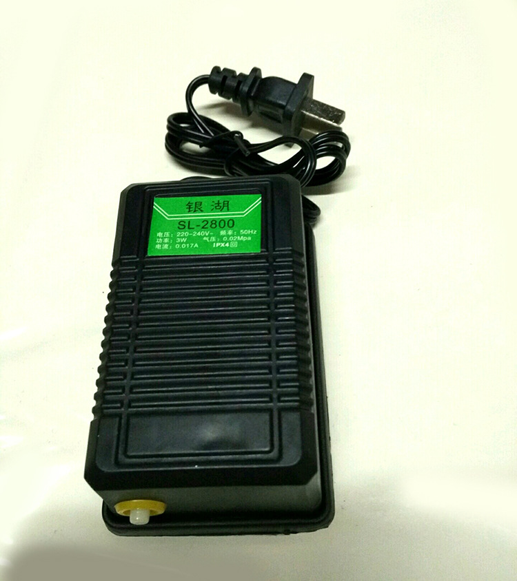 正品银湖sl-2800单头静音家用气泵充气泵氧气泵水族鱼缸海鲜池