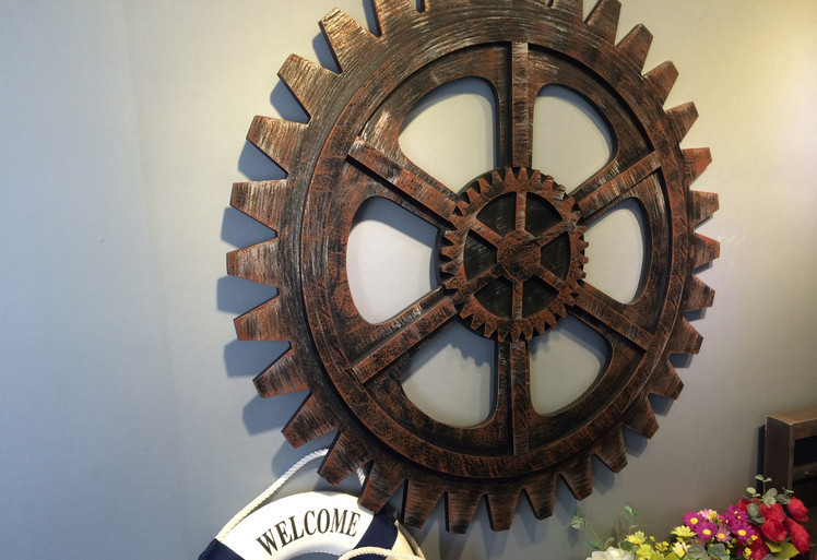 复古工业风齿轮装饰品壁饰摆件墙壁挂件loft做旧酒吧个性创意壁饰