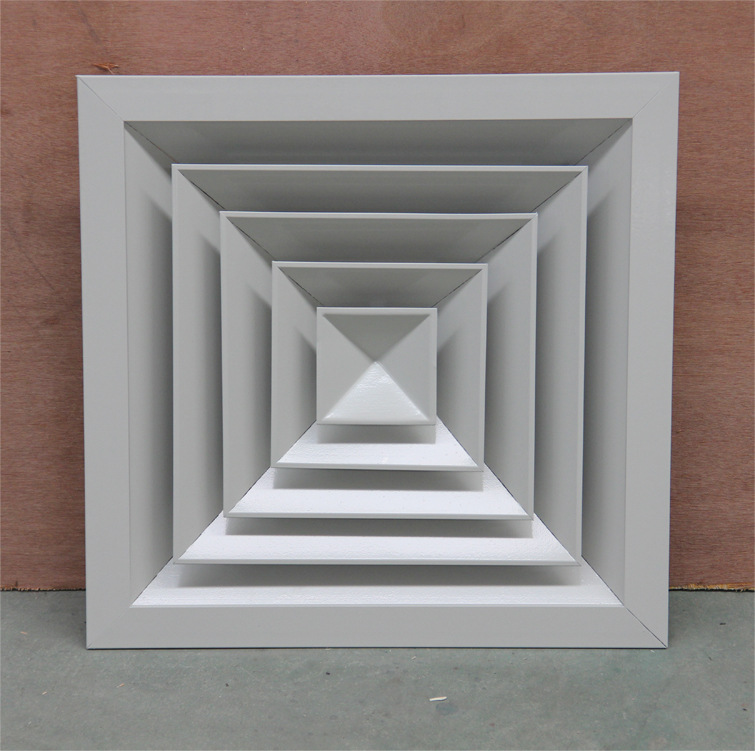 方形铝合金散流器 中央空调方形排风口出风口 铝合金散流器封口