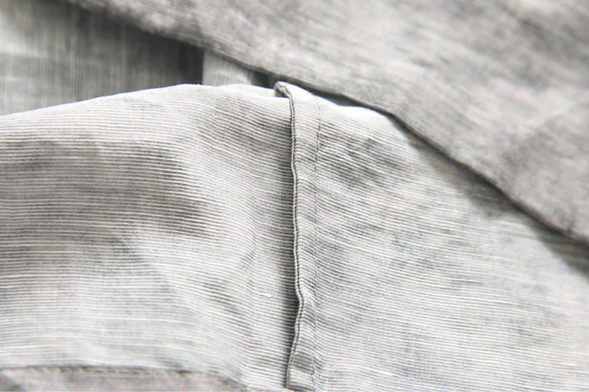 2016秋季新款欧美高档丝麻混纺翻领五分袖中长款女士衬衫连衣裙