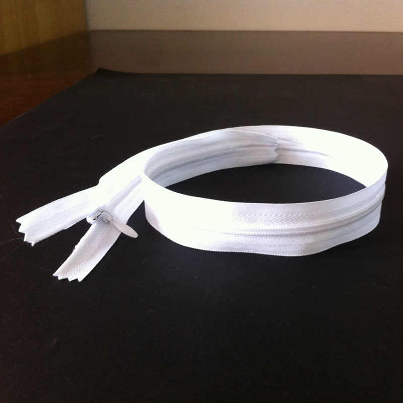 热销推荐 白色尼龙隐形拉链厂家 品牌隐形拉链 厂家直销
