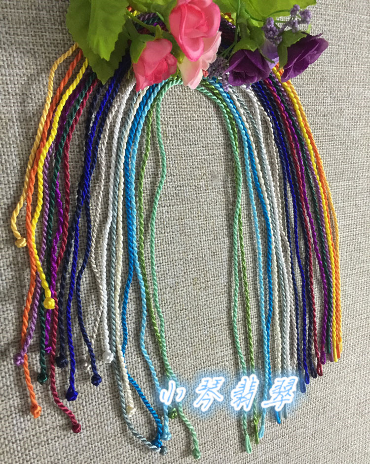 粗款单根项链绳子玉石菩提挂绳颈绳脖绳挂玉挂金吊坠绳男女红绳子