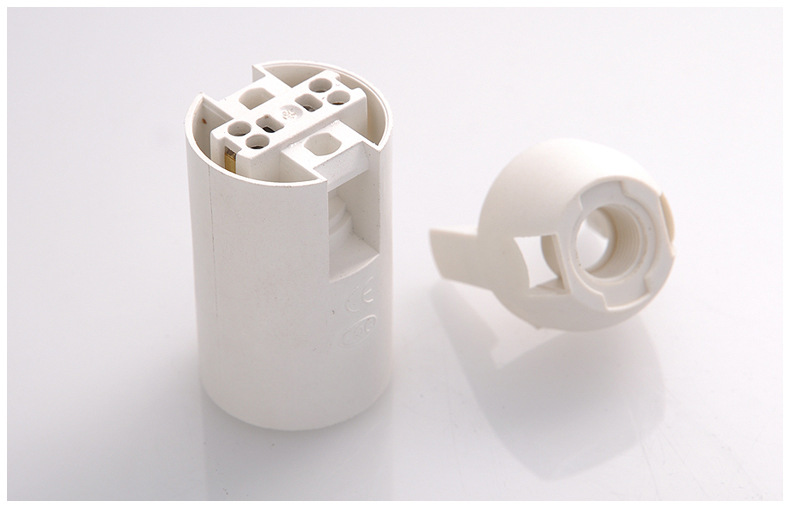 e14卡式光身灯头 灯座 e14塑料灯头灯座xl-402