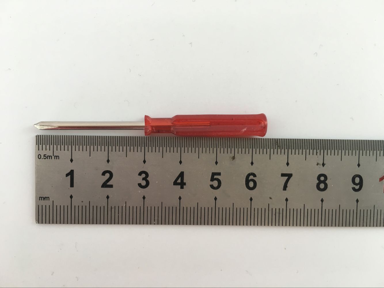 小螺丝刀迷你螺丝刀3mm十字螺丝刀6厘米红色水晶玩具螺丝刀