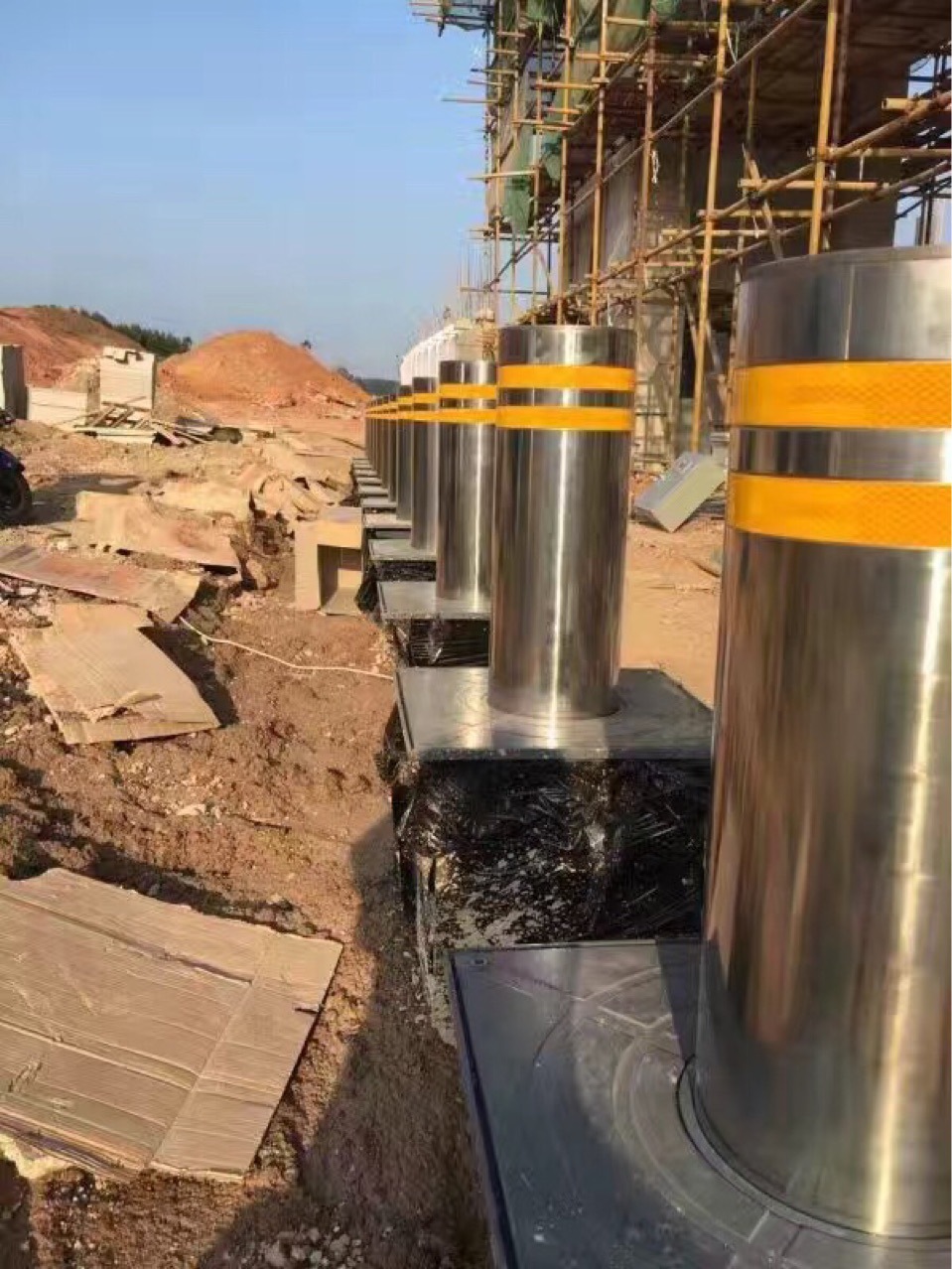 自动升降路桩全自动液压不锈钢升降柱防撞柱