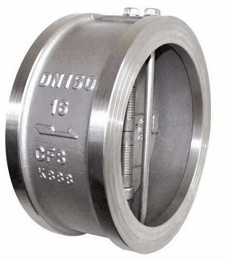 精品h71w/h-16/25/32/40/64p/c碳钢304ss不锈钢对夹式单向止回阀