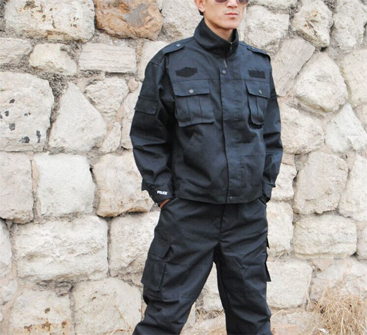 批发**07海军藏青夏作训服长袖套装配发夹克式防静电工作服