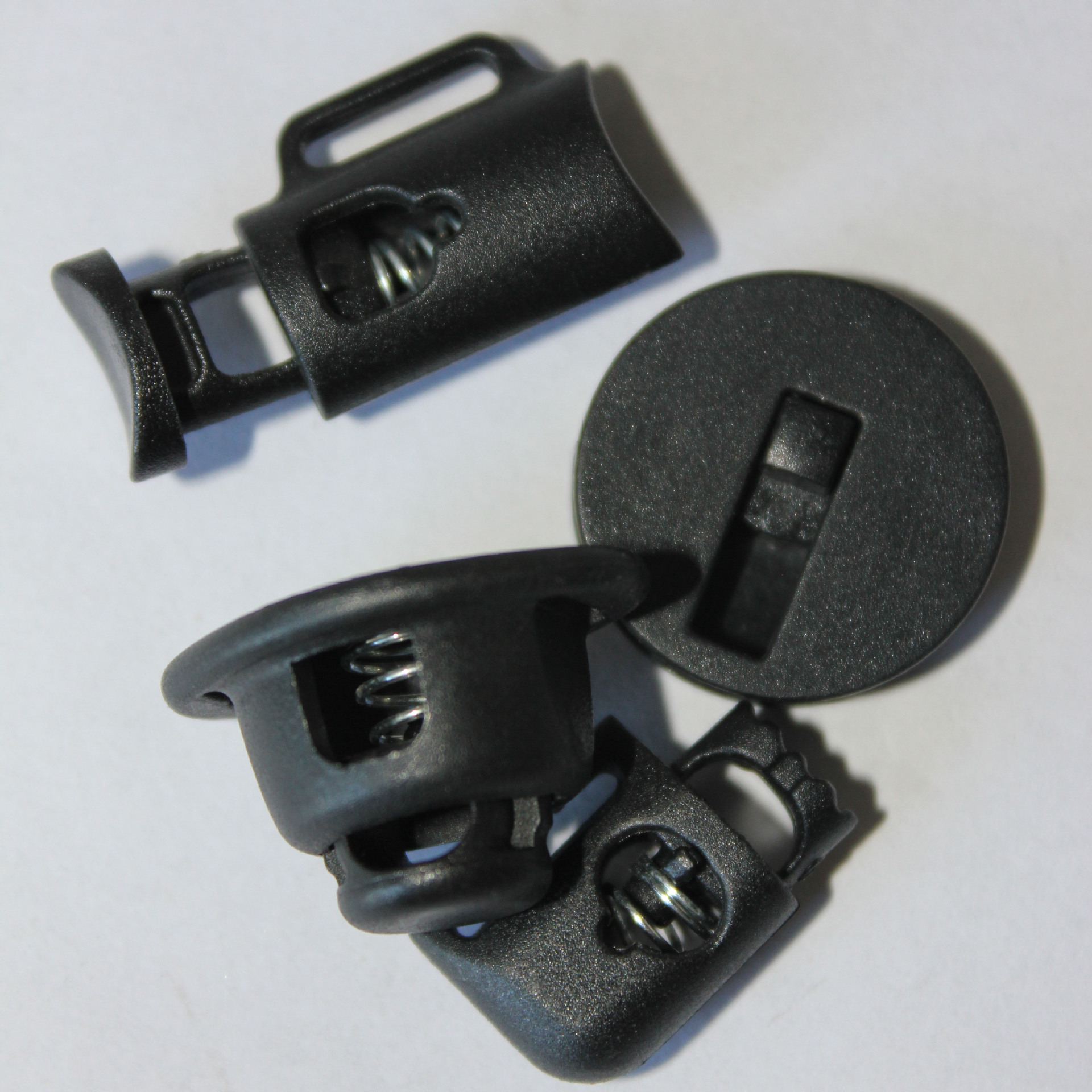 厂家供应绳扣 塑料松紧调节扣 双孔绳锁