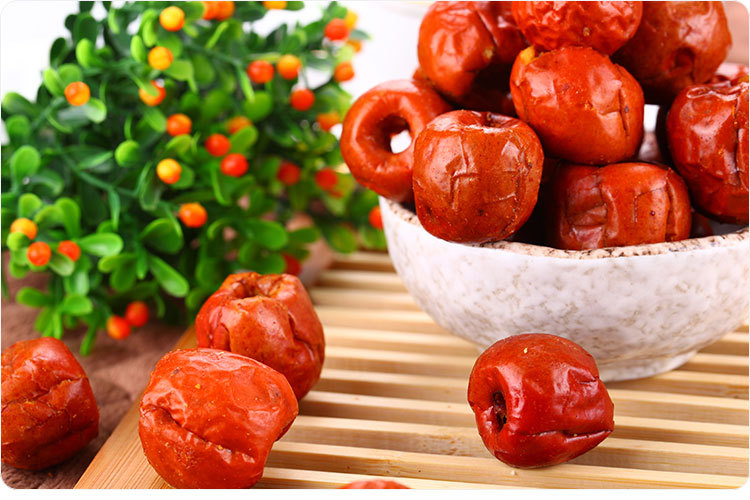 休闲食品 河北特产空心 无核 香酥脆枣 酥脆冬枣 500g.