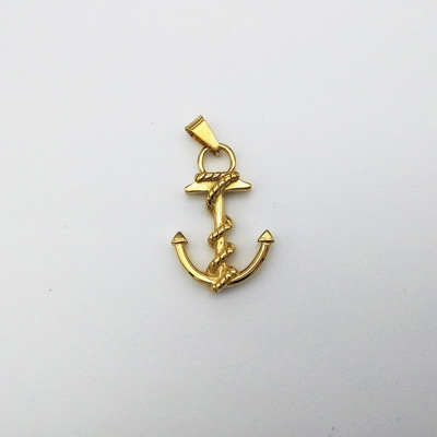 亚马逊阿里巴巴国际站批发小款个性海军船锚钛钢压铸不锈钢吊坠