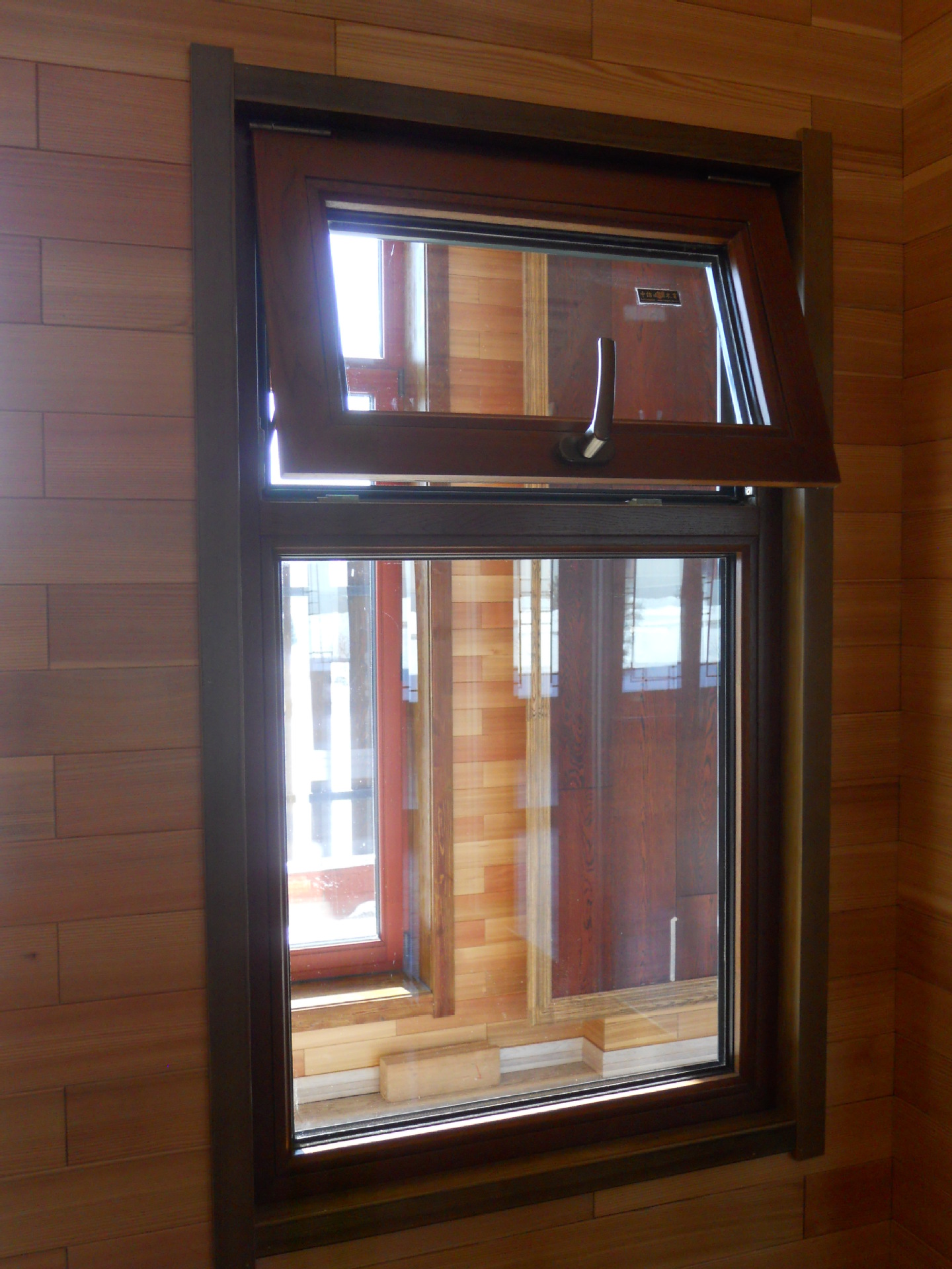 美国黑胡桃欧式实木窗