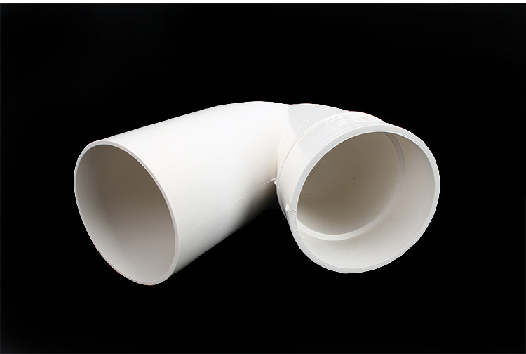 中特新端塑业 pvc-u45度弯头带检 排水配件 双承插存水弯
