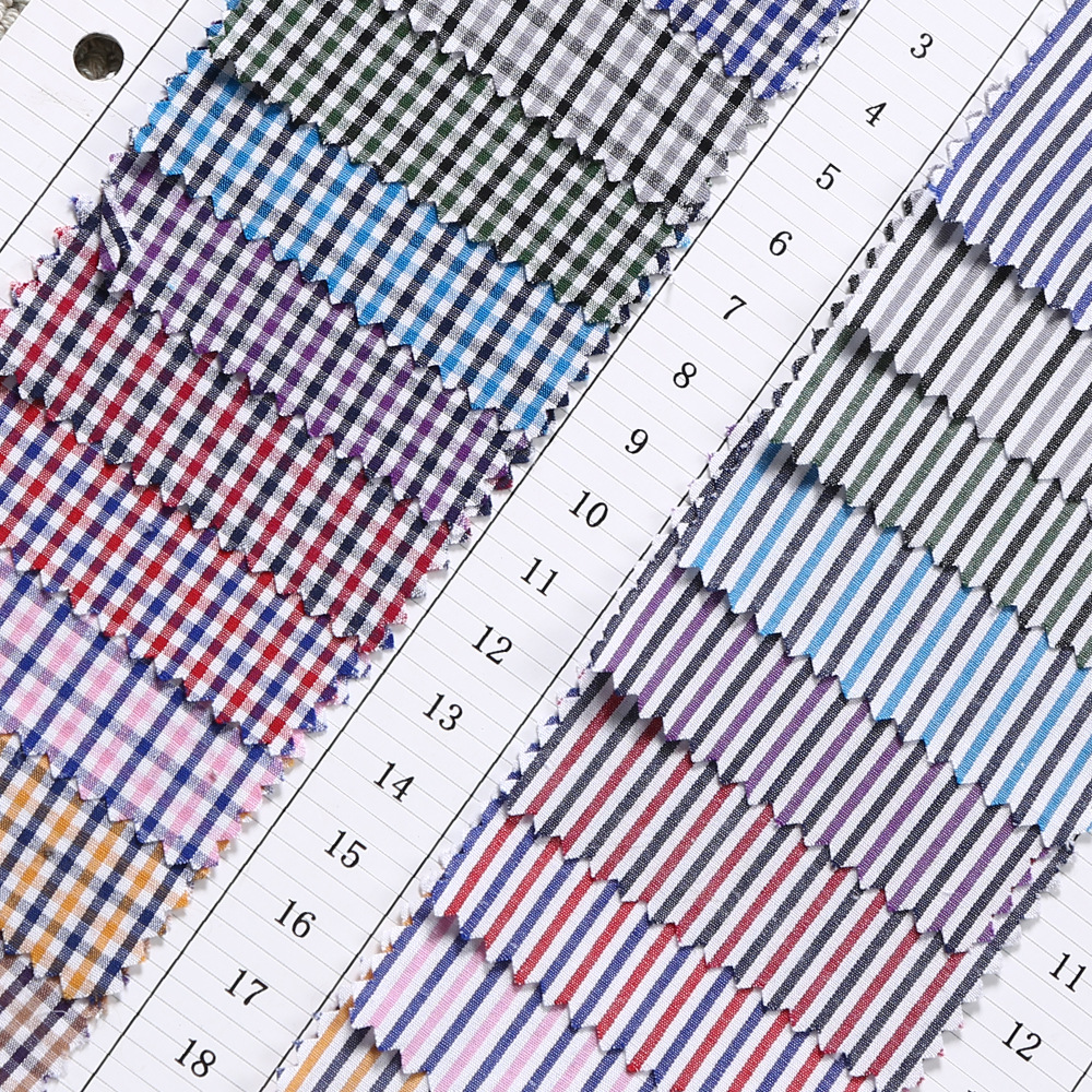 厂家直销 优质全棉50*50三色条布面料批发