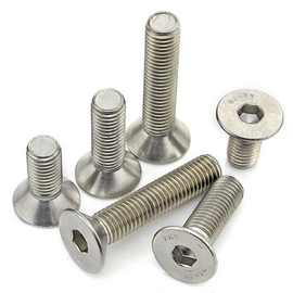 热销不锈钢304美制沉头内六角机螺钉 b18.3f  美制平杯螺丝