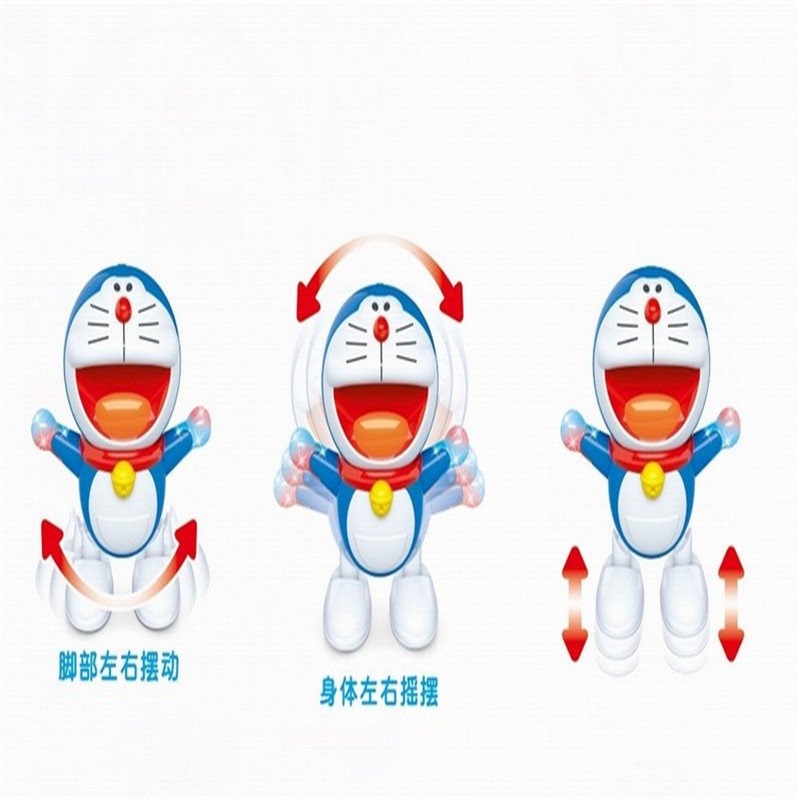 电动走路唱歌跳舞哆啦a梦灯光音乐叮当猫机器猫地摊夜市玩具批.