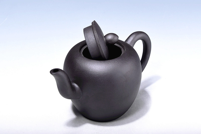 清风阁宜兴原矿正品名家全手工紫砂壶茶壶精品特黑料嵌盖美人肩壶