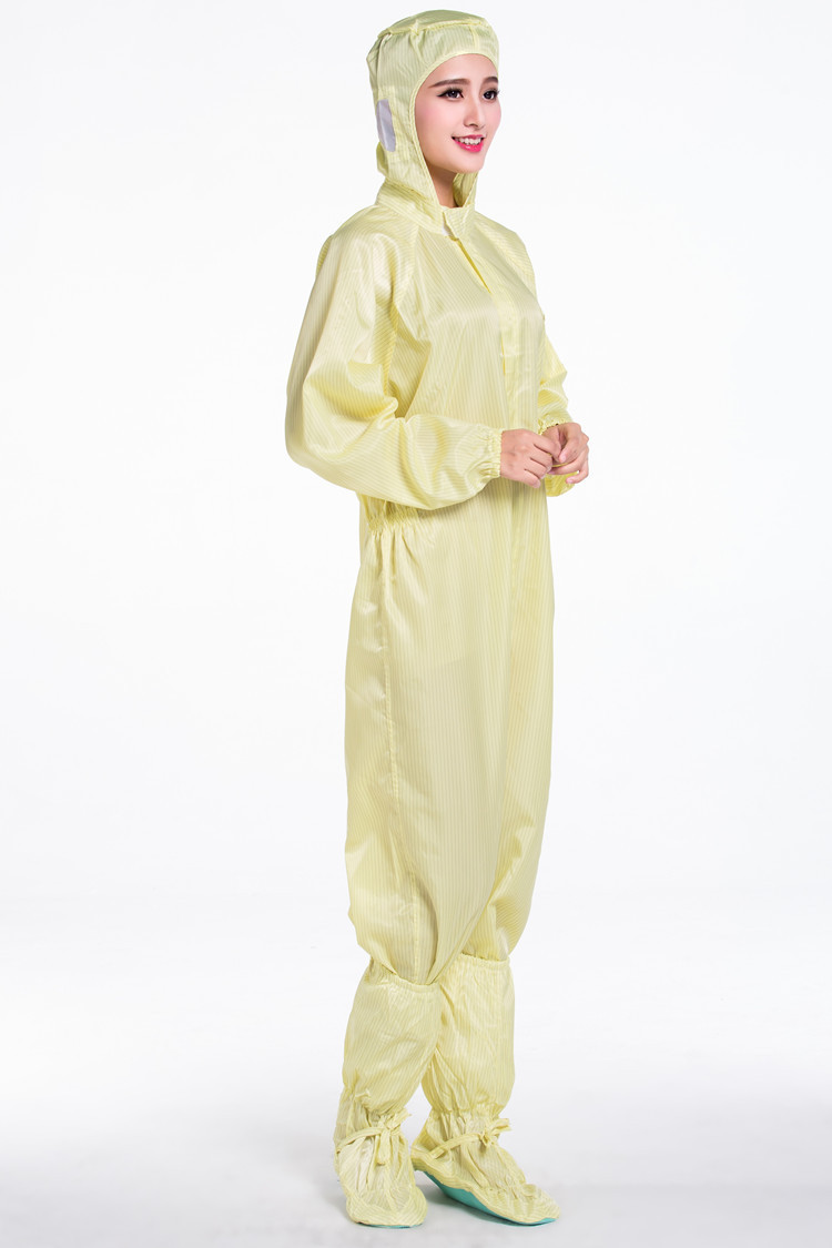 亿成防静电工衣 防静电服 防尘防护服 防静电连体服连帽 工作服