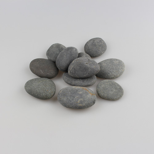 园景黑色鹅卵石 3-5公分黑卵石 黑石子 石头